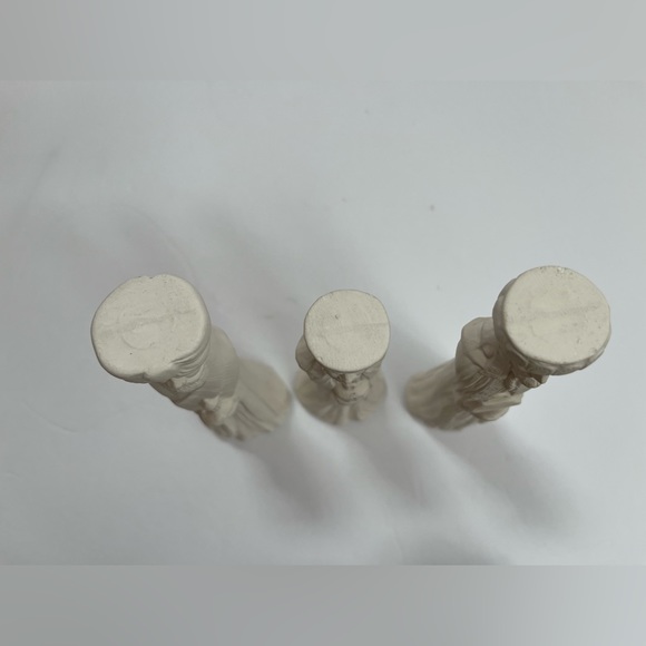 3 WISE MEN ~ WHITE CERAMIC 8" TALL - Picture 5 of 5